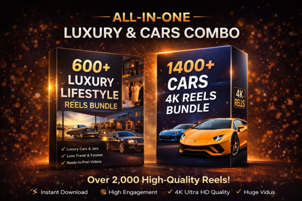 2000+ Luxury & Cars Reels Combo (Ultimate Viral Content Pack)